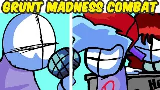 FNF VS NEW GRUNT VS Madness Combat Demo + Rhythm (FNF MOD/Tricky/HARD) | Friday Night Funkin