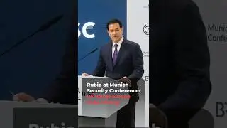 Rubio at Munich Security Conference: US wants Europe to be 'strong' | AJ #shorts