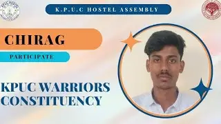 KPUC Hostel Assembly Participate Chirag on Three language policy 