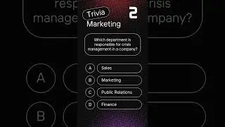 Which department is responsible for crisis management in a company?