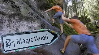 Run & jump boulder outdoor (arriving in Magic Wood) | 2023 EP. 9