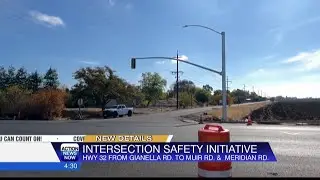 Caltrans installing traffic lights at intersection of Highway 32 and Meridian Road to improve safety