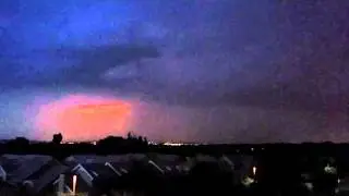 Thunderstorms merging