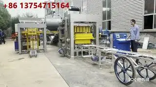 Ghana QTJ4-15 hydraulic automatic concrete block machine is testing different kinds of block