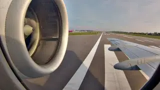 Carpatair Take off from Gdansk to Warsaw Fokker 100