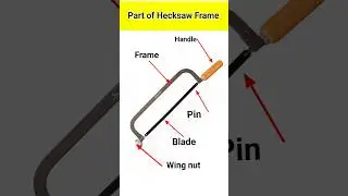 part of hacksaw fram | fitter trade equipment | #iti #fitter #tools