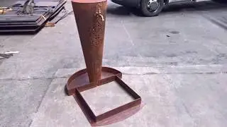 Fontana in Acciaio Corten