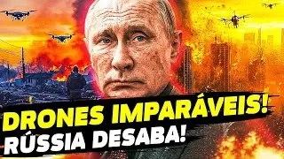 💥 DRONES ucranianos DESTROEM base na Crimeia! Caos total! Moscou em P&Acirc;NICO!
