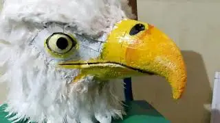 Beautiful Eagle Head made in paper making