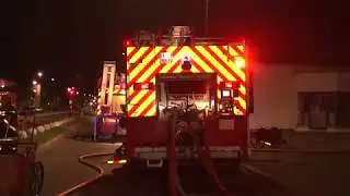 Feu généralisé d'un garage contenant 7 véhicules à Bruay-sur-l'Escaut