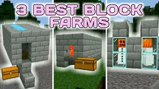 3 Simple Block Farms Minecraft 1.18+| Stone Farm | Basalt Farm | Snow Farm