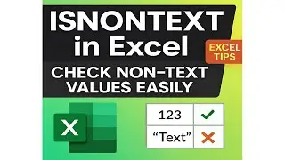 INSNONTEXT Function#INSNONTEXT Function in Excel#How to Use INSNONTEXT Function in Excel#how #excel
