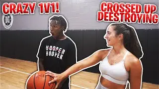 IRL 1V1 w/ PRO ATHLETE FOOTBALL PLAYER DEESTROYING (SHOCKING)