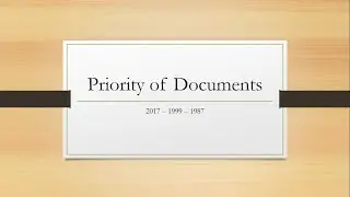 005 The FIDIC Red Books - Priority of Documents