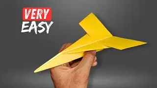 BEST Jet Paper Plane Flies 100 FEET! (Easy) &mdash; How to Make SU-27