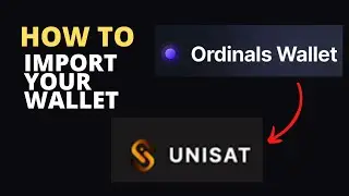 How to import Ordinals Wallet to Unisat (Tutorial)