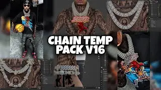 Making Chain Temp V16 + Basketball Chain Set In GTA 5 RP (FiveM) | Blender 3D Modeling
