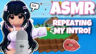 Roblox ASMR &sim; natural disaster survival! repeating my intro 💗 (RELAXING WHISPERS)