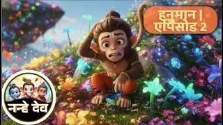 छोटे हनुमान और जादुई उपचार पर्वत 🌿✨ | साहस और मित्रता की बच्चों की कहानी