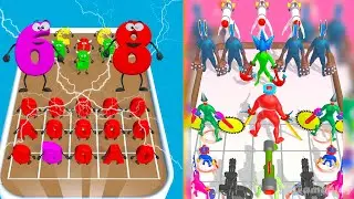 Merge Alphabet Number Run vs Chainsaw Head Run and Merge - Merge Battles ⭐ 0123456789