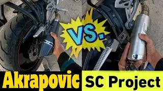 Sc Project VS  Akrapovic full System Exhaust on R15V3❗❓