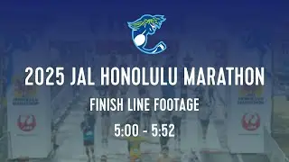 2025 JAL Honolulu Marathon Finish Line - 5:00 - 5:52