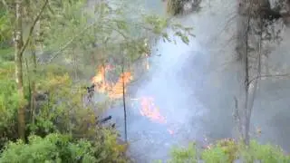 Terr&auml;ngbrand vid Surtesj&ouml;n Ale kommun. del 3 Sl&auml;ckningen
