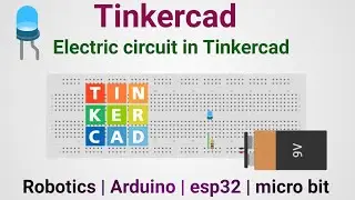 Electric circuit design in Tinkercad