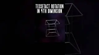 Tesseract rotation in 4D #tesseract #4thdimension #4D #science #dimensions #blender #3danimation