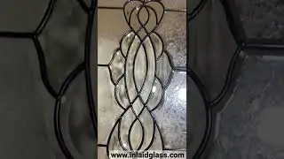 Perfect patina came and glass beveled ! Custom size decorative beveled glass ready for packing.