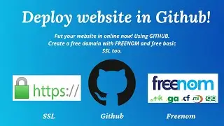 (PUT YOUR WEBSITE/HOSTING IN ONLINE) Website deployment in GitHub, Freenom domain, basic SSL.