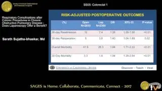 Respiratory complications after colonic procedures in COPD: Does laparoscopy offer a benefit?
