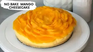 No Bake Mango Cheesecake | No Gelatin or Agar Agar Cheesecake | My Stove
