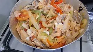 Portuguese-style codfish stew