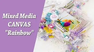 Mixed Media Wall Art - Step by step tutorial - Canvas 