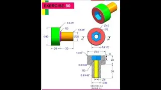 SOLIDWORKS 3D EXERCISE #21 | FILLET FEATURE AND POLYGON ON SKETCH