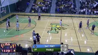 Boys Varsity Basketball Bay Port vs Preble