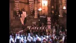 Benedizione cavalieri e arcieri 2012 musici rione rocca soriano nel cimino