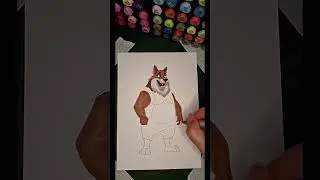 How to Draw a Confident Cartoon Wolf | Marker Art Tutorial | Masterful Imprint