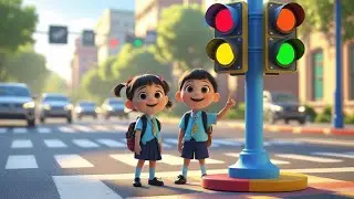 Kids traffic rhymes|| #kids #traffic #signals #usa #usakids #newyork #america #americankids