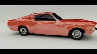 3D 67 Mustang gt500