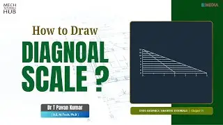 How to draw DIAGONAL SCALE? | Engineering Graphics Tutorials | Chapter 07