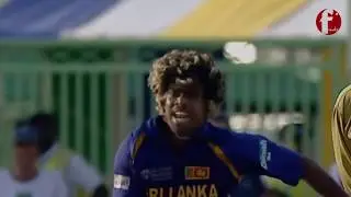 Malinga 4 wickets in 4 balls with the wickets of Pollock, Hall, Kallis and Ntini World Cup 2007