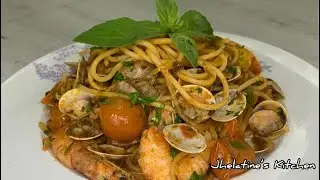 ITALIAN SEAFOOD PASTA | SPAGHETTI MARISCOS