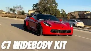 INSTALLING WIDEBODY KIT ON MY C7 CORVETTE *TRUFIBER WIDEBODY KIT*