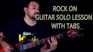 ROCK ON GUITAR SOLO LESSON WITH TABS | ROCK ON | FARHAN AKHTAR