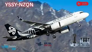 MSFS 2024 LIVE | Fenix A320 Trans-Tasman Flight | Sydney 🇦🇺 → Queenstown 🇳🇿 | Stunning Arrival