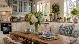 Elegant Romantic Cottage Kitchen Decor 2026 | Affordable Cozy Blue Small Spaces Vintage Shabby Chic