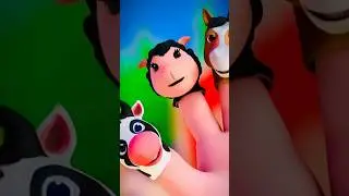 Cow Finger Family Song for Kids | Animal Finger Family #CowFingerFamily #AnimalRhymes #shorts