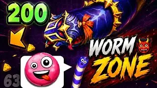 Worm zone.io giant slither 😱 snake# Top 1 Epic 👹 worm zone# snake game play 